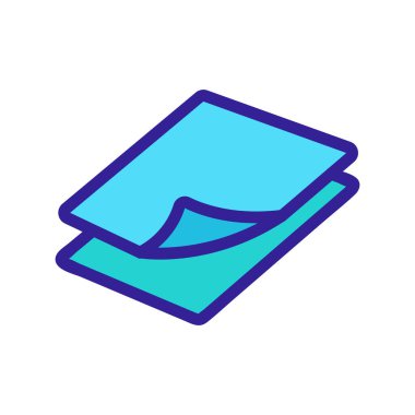 Pamuk simgesi vektörü. İzole edilmiş kontür sembolü gösterimi