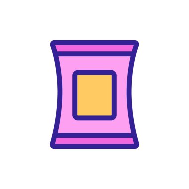 Mısır yiyeceği ikonu vektörü. İzole edilmiş kontür sembolü gösterimi