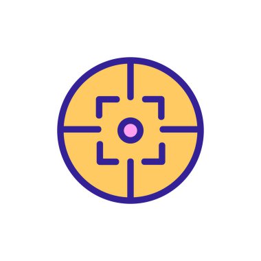 Ordu görüş simgesi vektörü. İzole edilmiş kontür sembolü gösterimi