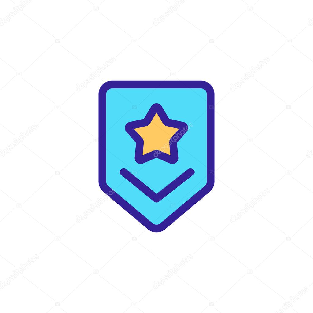 Army of the race icon vector. Isolated contour symbol illustration