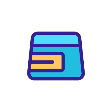 Krem ikon vektörü. İzole edilmiş kontür sembolü gösterimi