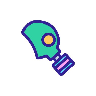 Anti-gaz ikon vektörü. İzole edilmiş kontür sembolü gösterimi