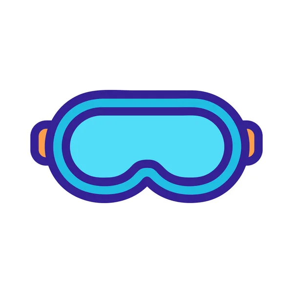 Brýle jsou šitý ikona vektor. Izolovaný obrysový symbol ilustrace — Stockový vektor