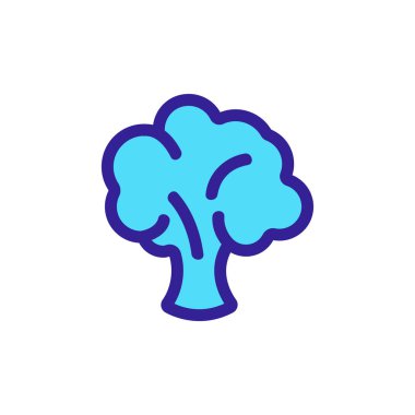 Sebze ikonu vektörü. İzole edilmiş kontür sembolü gösterimi