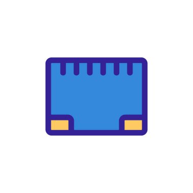 Priz bir internet vektör simgesi. İzole edilmiş kontür sembolü gösterimi