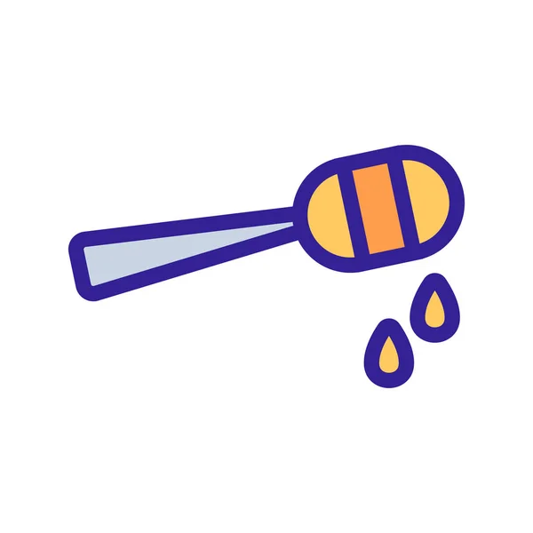 Vetor ícone de mel. Isolado contorno símbolo ilustração — Vetor de Stock