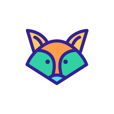 Rakun ikon vektörü. İzole edilmiş kontür sembolü gösterimi