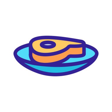 Et ikonu vektörü. İzole edilmiş kontür sembolü gösterimi