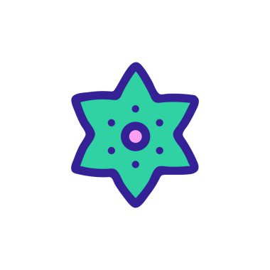 Orman çiçeği ikon vektörü. İzole edilmiş kontür sembolü gösterimi