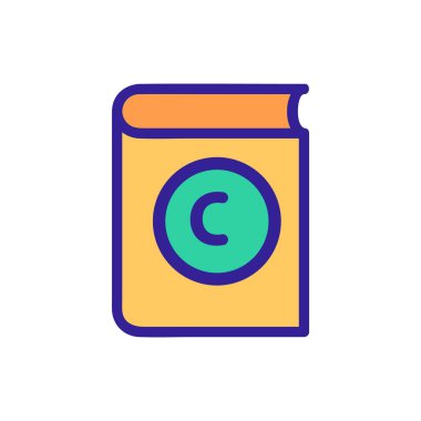 fikri mülkiyet ikonu vektörü. İzole edilmiş kontür sembolü gösterimi