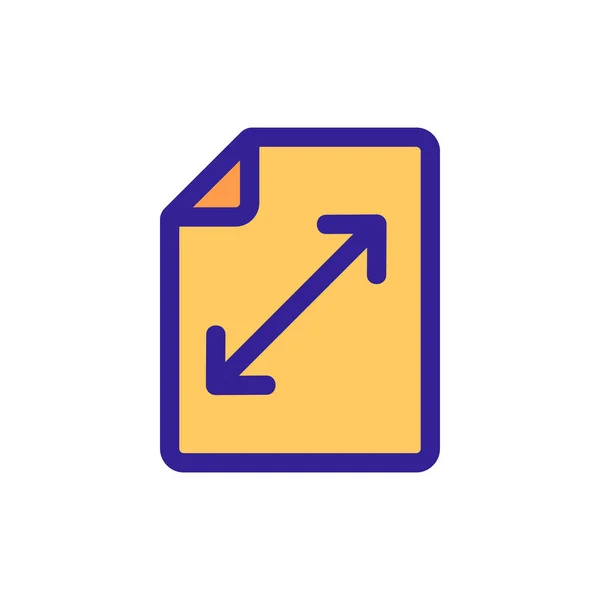 Broschyr flygblad ikon vektor. Isolerad kontur symbol illustration — Stock vektor