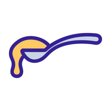 Bal ikonu vektörü. İzole edilmiş kontür sembolü gösterimi