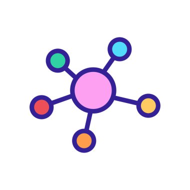 Bayilik iş ikonu vektörü. İzole edilmiş kontür sembolü gösterimi