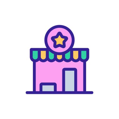 Bayilik iş ikonu vektörü. İzole edilmiş kontür sembolü gösterimi