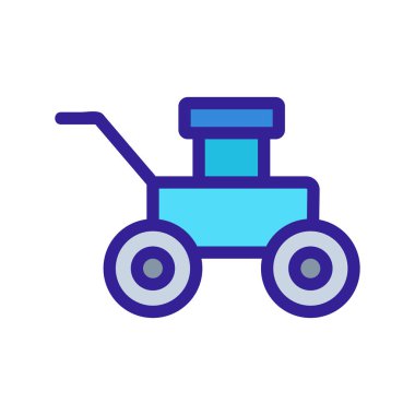 Kriket ikonu vektörü. İzole edilmiş kontür sembolü gösterimi