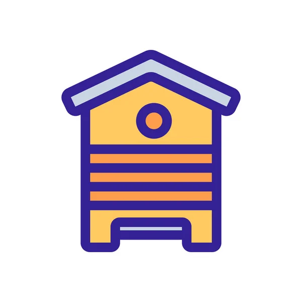 Chérie icône de ruche vecteur. Illustration de symbole de contour isolé — Image vectorielle
