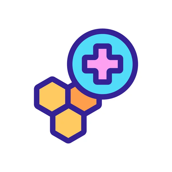 Honey pharmacy icon vector. Isolated contour symbol illustration — Stock Vector
