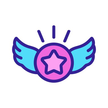 Bonus simge vektörü. İzole edilmiş kontür sembolü gösterimi