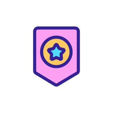 Bonus simge vektörü. İzole edilmiş kontür sembolü gösterimi