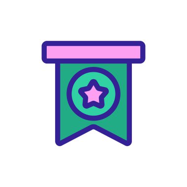 Bonus simge vektörü. İzole edilmiş kontür sembolü gösterimi