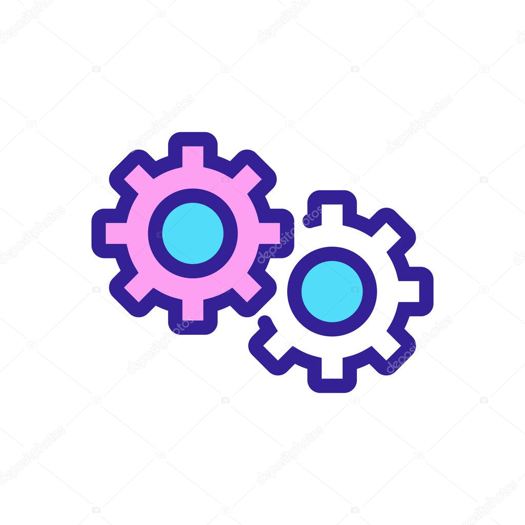 Automation icon vector. Thin line sign. Isolated contour symbol illustration