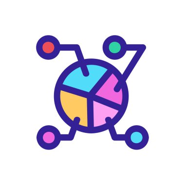 grafik simgesi vektörü. İzole edilmiş kontür sembolü gösterimi