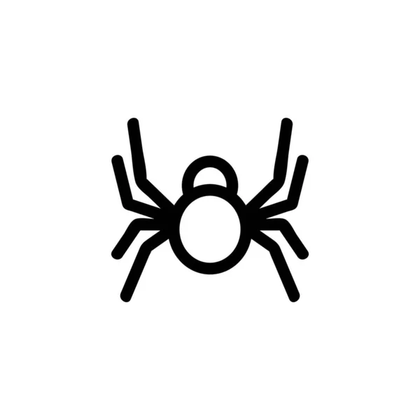 Spinnensymbol-Vektor. Isolierte Kontursymboldarstellung — Stockvektor