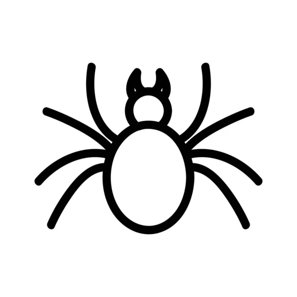 Διάνυσμα εικονιδίου αράχνης Μεμονωμένη απεικόνιση συμβόλων περιγράμματος — Διανυσματικό Αρχείο