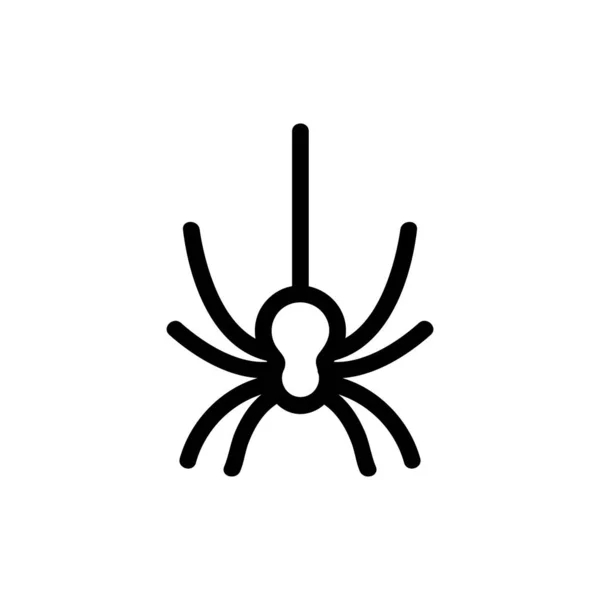 Spindelikon vektor. Isolerad kontur symbol illustration — Stock vektor