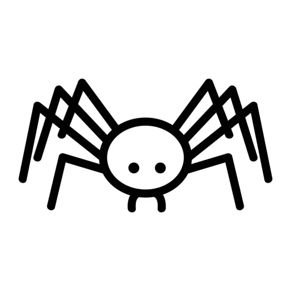 Spider icoon vector. Geïsoleerde contoursymbool illustratie — Stockvector