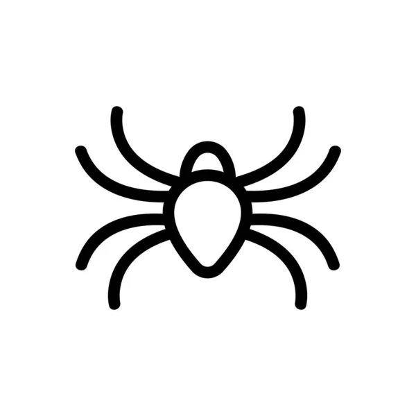Spider icon vector. Isolated contour symbol illustration — Stock Vector