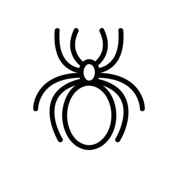 Spindelikon vektor. Isolerad kontur symbol illustration — Stock vektor