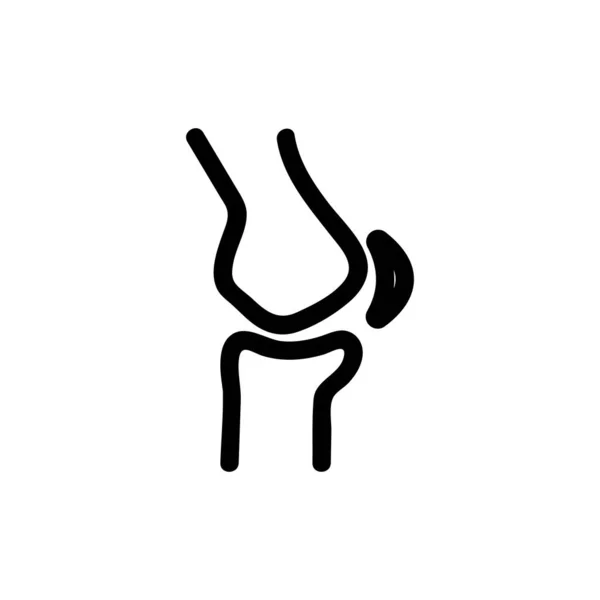 Stretching tendon icon vector. Isolated contour symbol illustration — 스톡 벡터