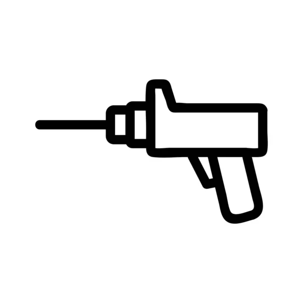 Perforar vector icono de la medicina. Ilustración del símbolo de contorno aislado — Vector de stock