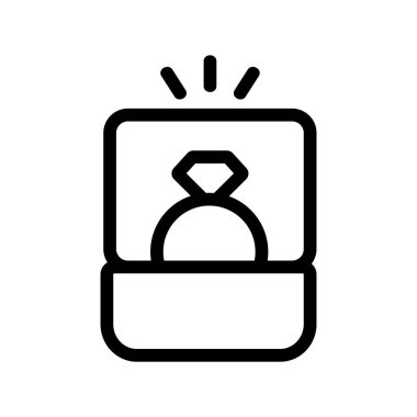 Halka simgesi vektörü. İzole edilmiş kontür sembolü gösterimi