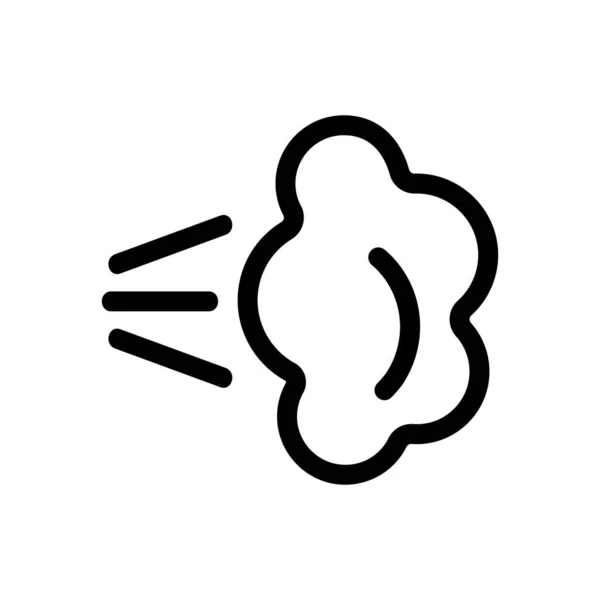 Az ikonvektor szaga. Elszigetelt körvonalszimbólum illusztráció — Stock Vector