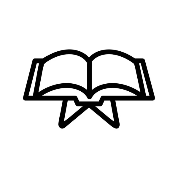 Vektor ikon koránu. Izolovaný obrysový symbol ilustrace — Stockový vektor