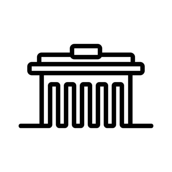 Vetor ícone de construção. Isolado contorno símbolo ilustração — Vetor de Stock