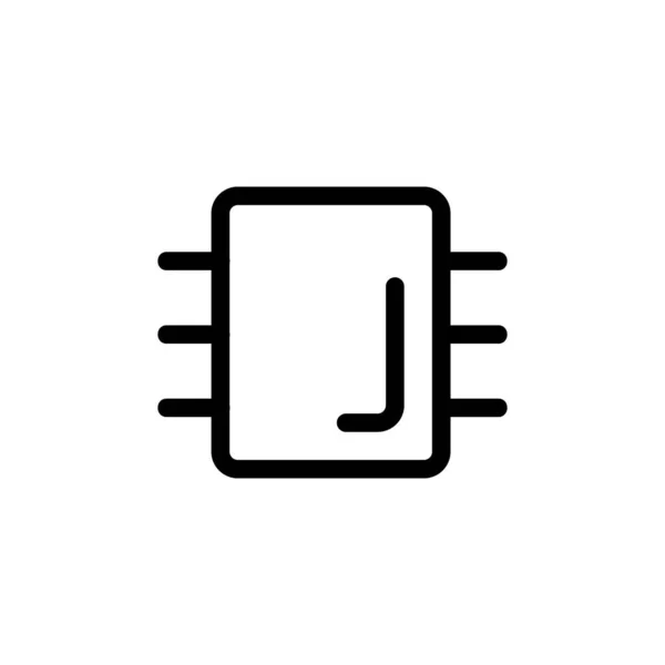 Puce icône vecteur. Illustration de symbole de contour isolé — Image vectorielle