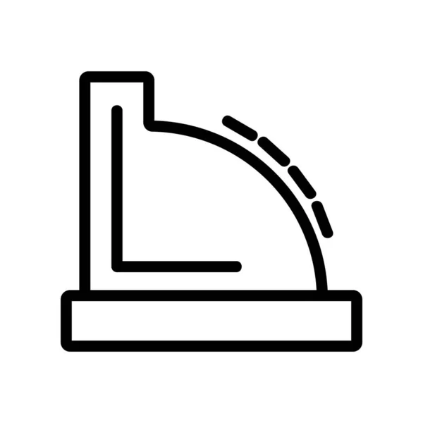 Cajero icono vector. Ilustración del símbolo de contorno aislado — Archivo Imágenes Vectoriales