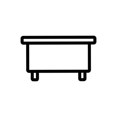 tablo simgesi vektörü. İzole edilmiş kontür sembolü gösterimi