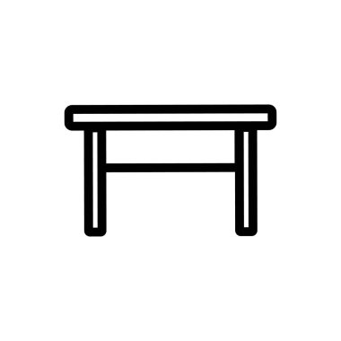 tablo simgesi vektörü. İzole edilmiş kontür sembolü gösterimi