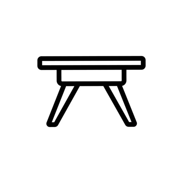 Вектор значка таблиці. Ізольована контурна символьна ілюстрація — стоковий вектор