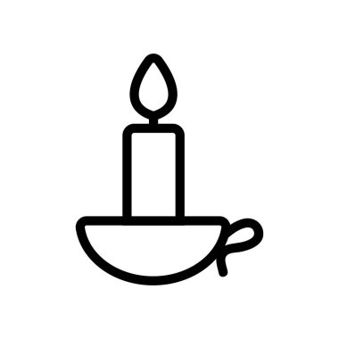 İslam ikonu vektörü. İzole edilmiş kontür sembolü gösterimi