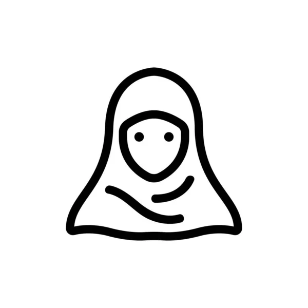 Icono Islam vector. Ilustración del símbolo de contorno aislado — Vector de stock