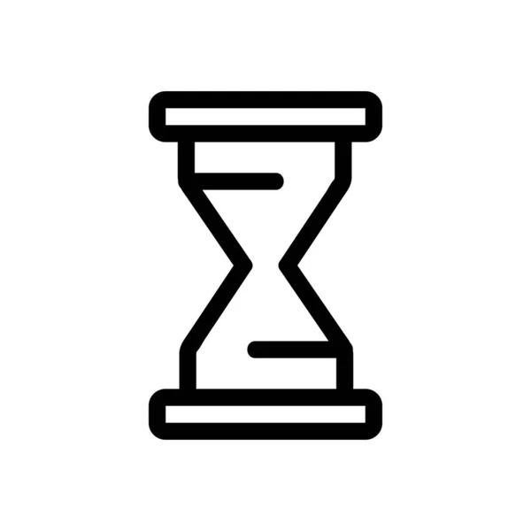 Ikonvektor för timglas. Isolerad kontur symbol illustration — Stock vektor