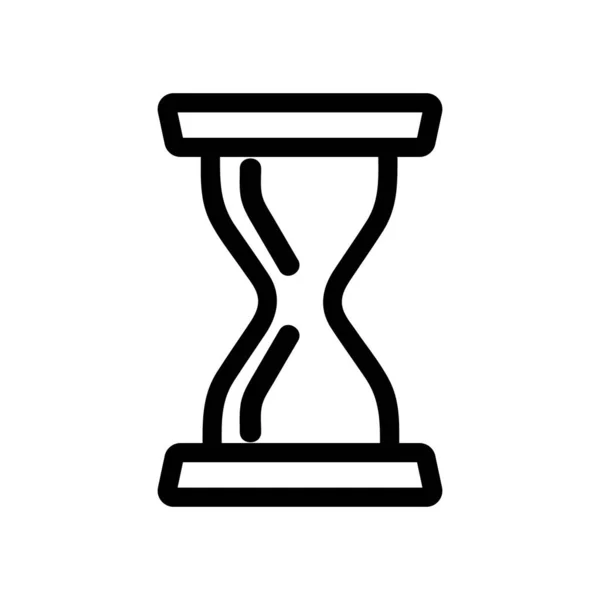 Вектор значков песочных часов. Изолированная контурная иллюстрация — стоковый вектор