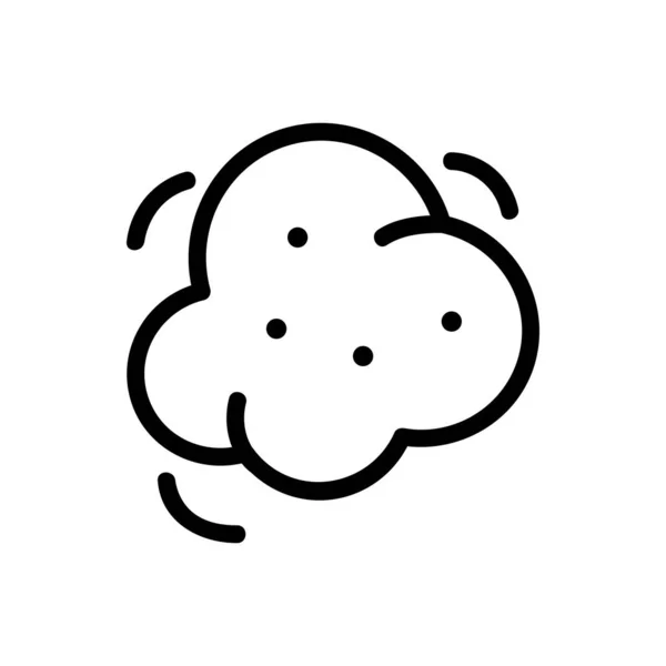 Icono de polvo vector. Ilustración del símbolo de contorno aislado — Vector de stock