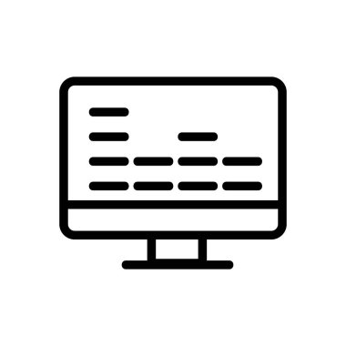 ekolayzır izleyici ikon vektörü. İzole edilmiş kontür sembolü gösterimi