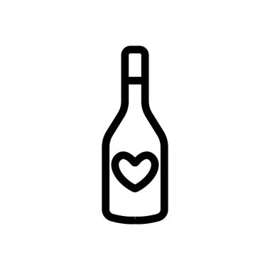 tarih buluşma simgesi vektörü. İzole edilmiş kontür sembolü gösterimi